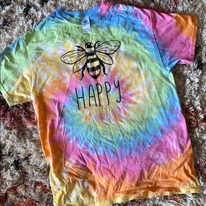 SaveLands tie dye HaPPY M